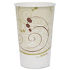 Dart Symphony Paper Cold Cups, 16 oz,  White/Beige, 50/Sleeve, 20 Sleeves/Carton