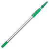 Unger Opti-Loc Aluminum Extension Pole, 14 ft, Three Sections, Green/Silver