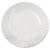 WNA Classicware Plates, Plastic, 9" dia, Clear, 18/Bag, 10 Bags/Carton