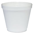 Dart Food Containers, 8 oz, White, Foam, 1,000/Carton