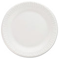 Dart Non-Laminated Foam Dinnerware, Plates, 7" dia, White, 125/Pack, 8 Packs/Carton