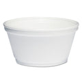Dart Foam Container, 8 oz, White, 1,000/Carton