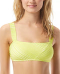 Vince Camuto Square-Neck Bikini Top – Yellow, Size Xs by Vanessa Jane