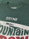 Drink Mountain Dew Logo T-Shirt - Green by Tee Luv