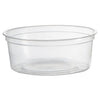 WNA Deli Containers, 8 oz, Clear, Plastic, 50/Pack, 10 Pack/Carton