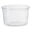 WNA Deli Containers, 16 oz, Clear, Plastic, 50/Pack, 10 Packs/Carton