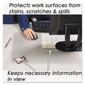 Artistic KrystalView Desk Pad with Antimicrobial Protection, Glossy Finish, 22 x 17, Clear