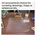 Artistic Second Sight Clear Plastic Desk Protector, with Hinged Protector, 25.5 x 21, Clear