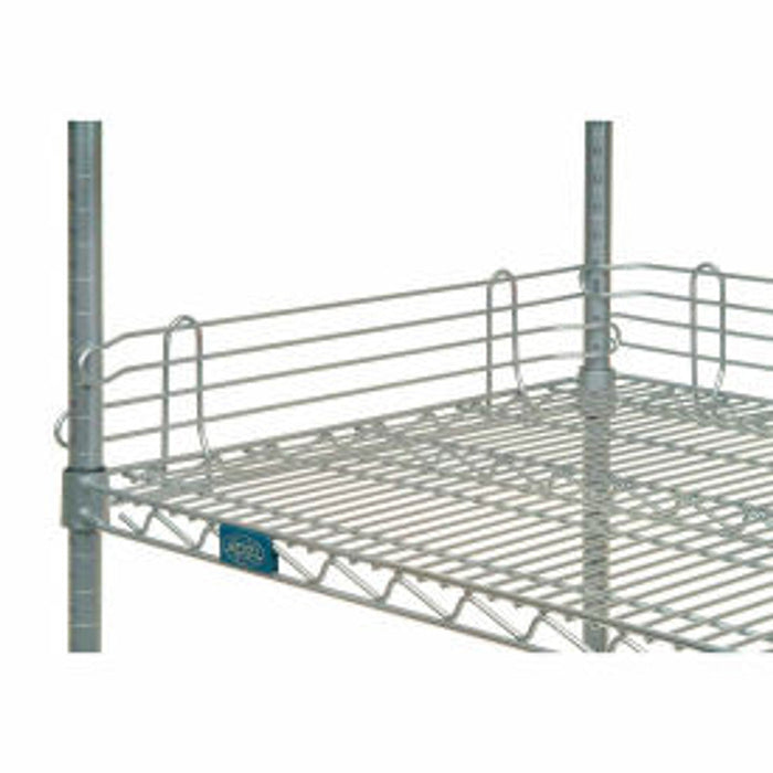 72 Inch Chrome Wire Shelf Back Ledge (4 Count Pack) by Pasteur Pharmacy