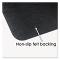 Artistic Leather Desk Pad with Coaster, 19 x 24, Black