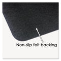 Artistic Leather Desk Pad with Coaster, 20 x 36, Black