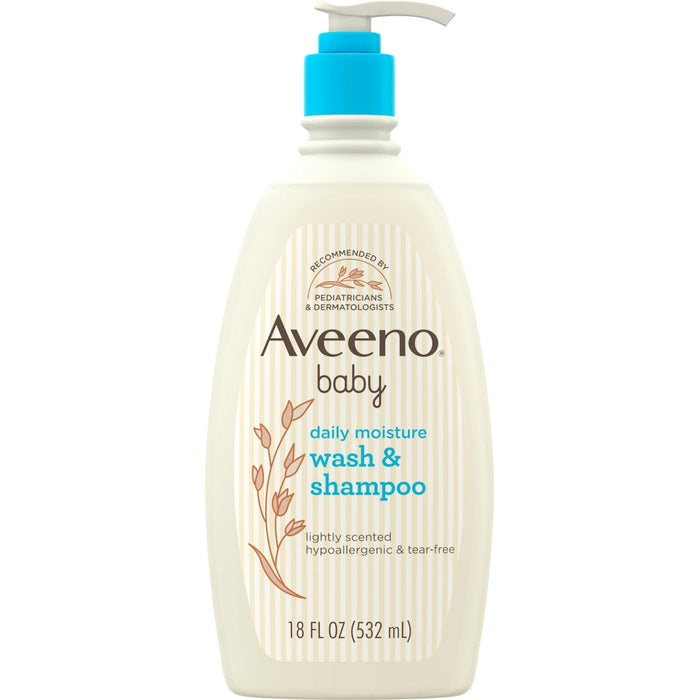 Aveeno Baby Daily Moisture Gentle Bath Wash & Shampoo – 18 fl. oz. by Pasteur Pharmacy