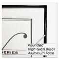 NuDell Metal Poster Frame, Plastic Face, 24 x 36, Black