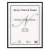 NuDell Metal Poster Frame, Plastic Face, 18 x 24, Black
