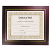 NuDell Leatherette Document Frame, 8.5 x 11, Burgundy, Pack of Two
