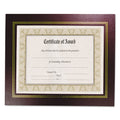 NuDell Leatherette Document Frame, 8.5 x 11, Burgundy, Pack of Two