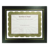 NuDell Leatherette Document Frame, 8.5 x 11, Black, Pack of Two