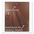 NuDell Leatherette Document Frame, 8.5 x 11, Burgundy, Pack of Two