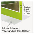 NuDell Clear Plastic Sign Holder, Stand-Up, 8.5 x 11