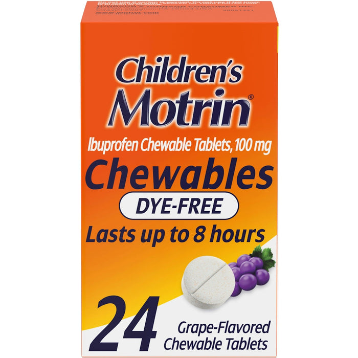 Motrin Chd Cw 100 Mg 24 Grape Df by Pasteur Pharmacy