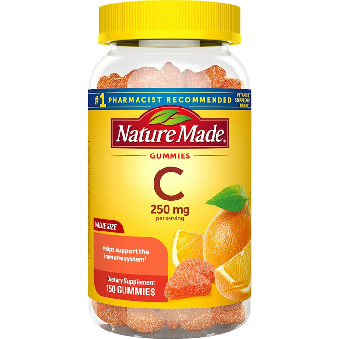 Nature Made Vitamin C Gummies 250 Mg, 150 Count Value Size, For Immune Support by Pasteur Pharmacy