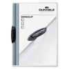 Durable Swingclip Clear Report Cover, Swing Clip, 8.5 x 11, Black Clip, 25/Box