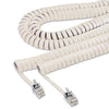 Softalk Coiled Phone Cord, Plug/Plug, 25 ft, Beige