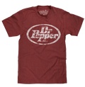 Dr Pepper Distressed Logo T-Shirt - Red by Tee Luv