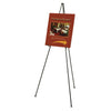 Quartet Heavy-Duty Adjustable Instant Easel Stand, 25" to 63" High, Steel, Black