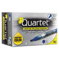 Quartet EnduraGlide Dry Erase Marker, Broad Chisel Tip, Blue, Dozen