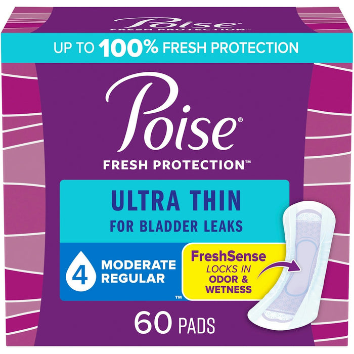 Poise Ultra Thin Postpartum Incontinence Pads, Moderate Absorbency, Regular Length by Pasteur Pharmacy