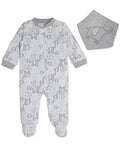 Chickpea Cutie Pie Baby Baby Boys 2-PC. Printed Cotton Coverall and Banda Set by Vanessa Jane
