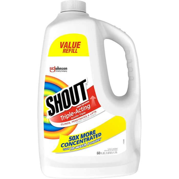 Shout Laundry Stain Remover, Triple Acting, Value Refill 60 Fl Oz by Pasteur Pharmacy