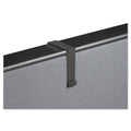 Quartet Cubicle Partition Hangers, For 1.5" to 2.5" Thick Partition Walls, Black, 2/Set