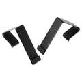 Quartet Cubicle Partition Hangers, For 1.5" to 2.5" Thick Partition Walls, Black, 2/Set