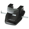 Swingline 28-Sheet Comfort Handle Steel Two-Hole Punch, 1/4" Holes, Black/Gray