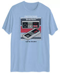 Hybrid Apparel Nin Controller Short Sleeve T-Shirt – Blue, Size XL by Vanessa Jane