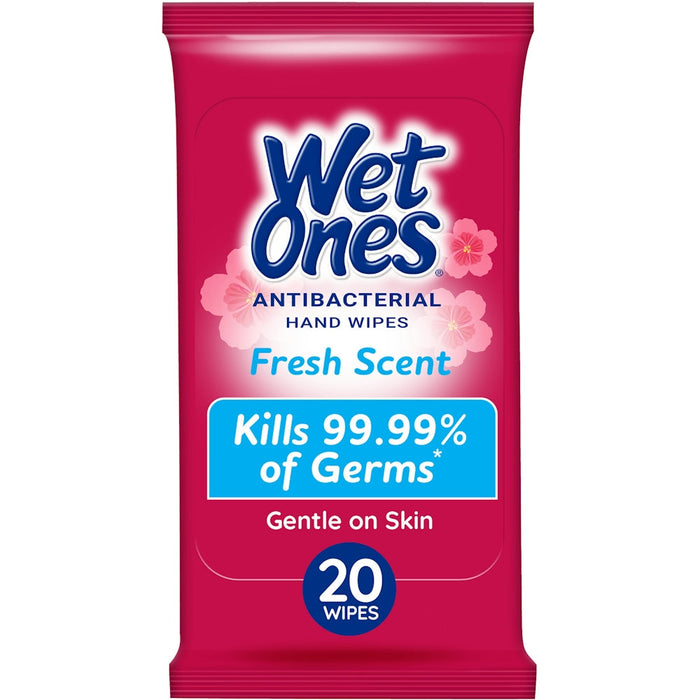 Wet Ones Antibacterial Hand Wipes Travel Pack, Fresh Scent, 20ct by Pasteur Pharmacy