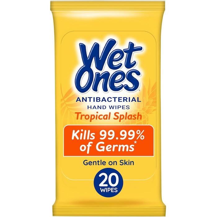 Wet Ones Antibacterial Hand Wipes Travel Pack - Tropical Splash - 20ct by Pasteur Pharmacy