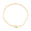 18K Gold-Filled Paper Clip Chain Necklace