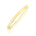 10k Yellow Gold Dome Style Shiny Bangle by Bids.com