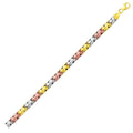 14k Tri-Color Gold Weave Design Bracelet by Bids.com