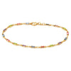 18K Gold Anklet Made with Swarovski Elements