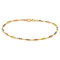 18K Gold Anklet Made with Swarovski Elements by DailySale