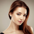 18K Gold Dangle Crystal Drop Huggie Earrings by DailySale