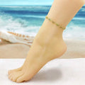 18k Gold Filled High Polish Finish Multi Color Crystal Butterfly Ankle Bracelet by DailySale