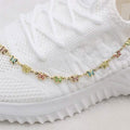 18k Gold Filled High Polish Finish Multi Color Crystal Butterfly Ankle Bracelet by DailySale