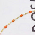 18K Gold Filled High Polish Finish Oval Crystal Ankle Bracelet by DailySale
