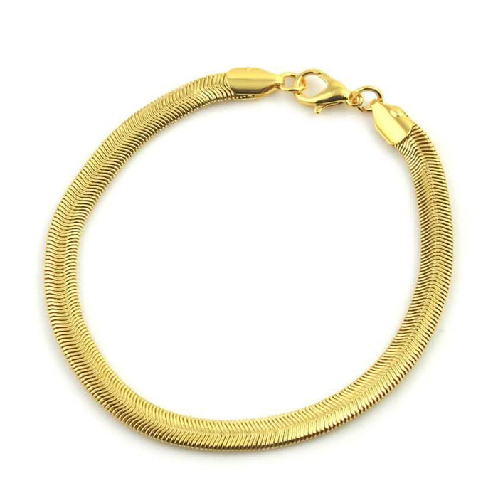 18K Gold Herringbone Anklet by DailySale