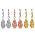 18K Gold Laser Cut Filigree Drop Earrings - Assorted Colors by DailySale